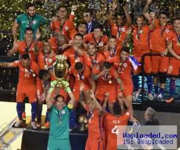 video/photos: Trophy Celebration – Chile Wins Copa America 2016